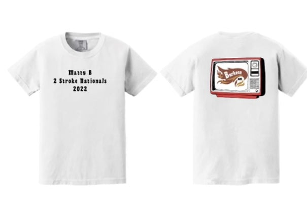 Matty B's 2 Stroke Nationals 2022 Tee (White) – Matt Burkeen Merch